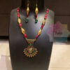 Dholki beads necklace set