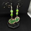 Hand painted wooden earrings